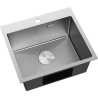 Mexen Solix Edelstahlspüle 1-becken 500 x 450 mm, Inox HC - 6402501000-01HC