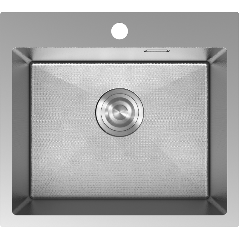 Mexen Solix Edelstahlspüle 1-becken 500 x 450 mm, Inox HC - 6402501000-01HC