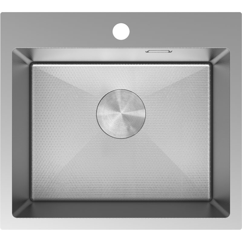 Mexen Solix Edelstahlspüle 1-becken 500 x 450 mm, Inox HC - 6402501000-01HC