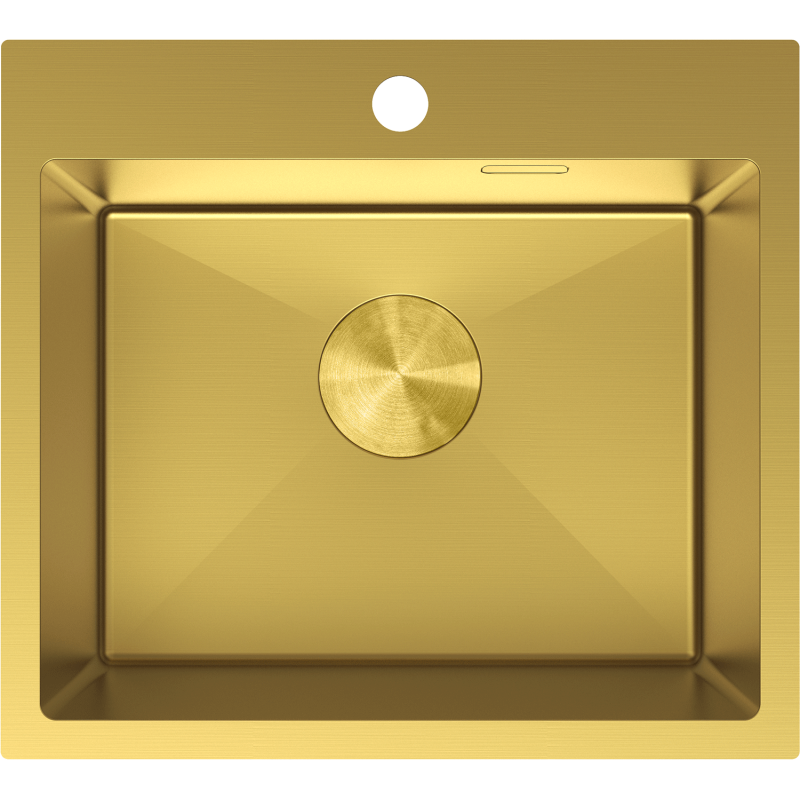 Mexen Solix Edelstahlspüle 1-beckig 500 x 450 mm, gold - 6402501000-55