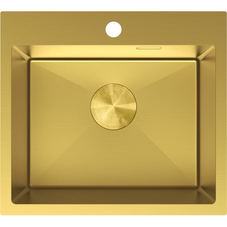 Mexen Solix Edelstahlspüle 1-beckig 500 x 450 mm, gold - 6402501000-55