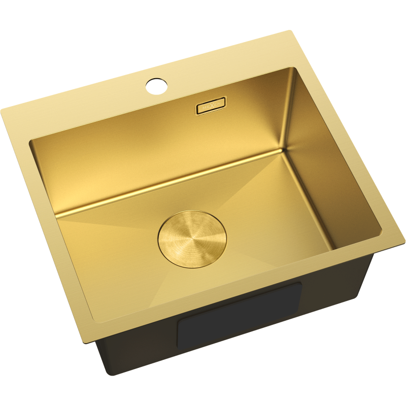 Mexen Solix Edelstahlspüle 1-beckig 500 x 450 mm, gold - 6402501000-55