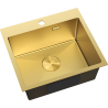Mexen Solix Edelstahlspüle 1-beckig 500 x 450 mm, gold - 6402501000-55