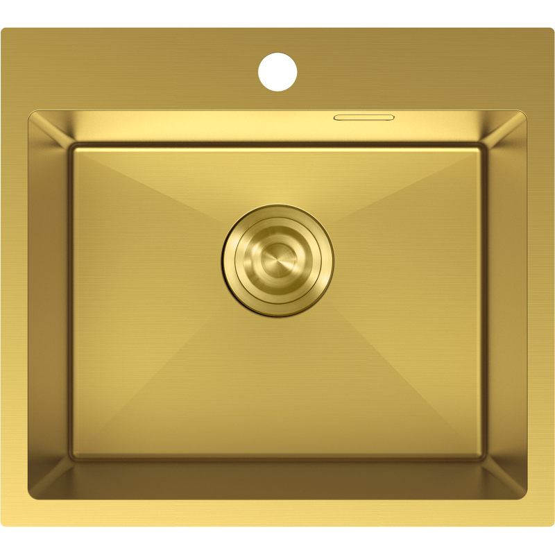 Mexen Solix Edelstahlspüle 1-beckig 500 x 450 mm, gold - 6402501000-55