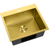 Mexen Solix Edelstahlspüle 1-beckig 500 x 450 mm, gold HC - 6402501000-55HC