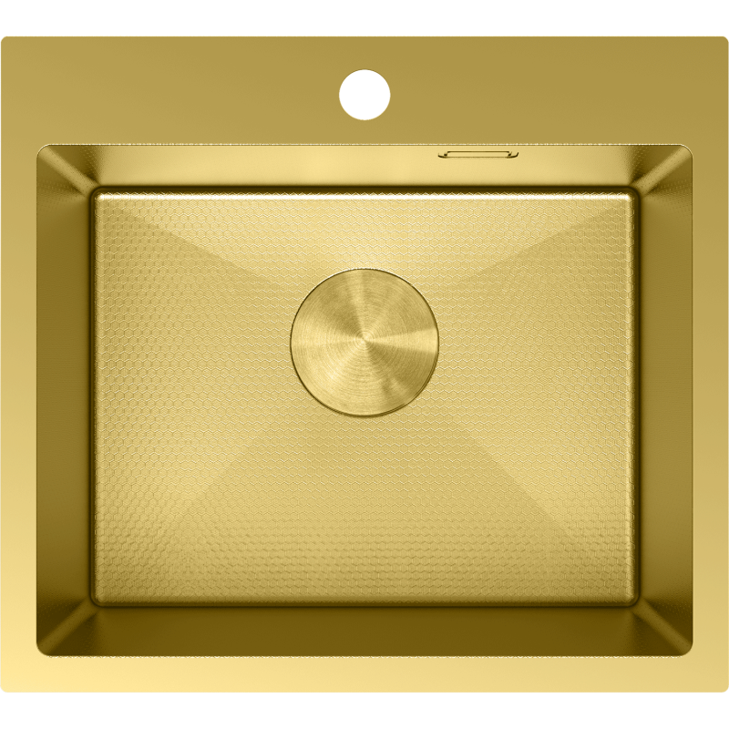 Mexen Solix Edelstahlspüle 1-beckig 500 x 450 mm, gold HC - 6402501000-55HC