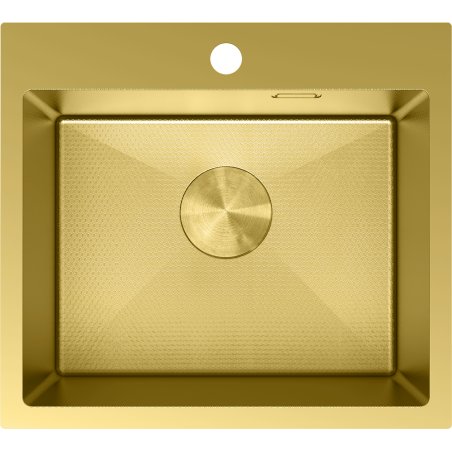Mexen Solix Edelstahlspüle 1-beckig 500 x 450 mm, gold HC - 6402501000-55HC