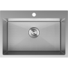 Mexen Solix Edelstahlspüle 1-Becken 650 x 450 mm, Inox HC - 6403651000-01HC