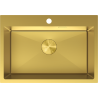 Mexen Solix Spülbecken aus Edelstahl, 1-beckig, 650 x 450 mm, gold - 6403651000-55