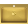 Mexen Solix Küchenarmatur aus Edelstahl, 1 Becken, 650 x 450 mm, gold HC - 6403651000-55HC