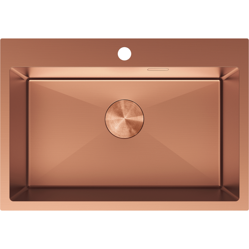 Mexen Solix Edelstahlspüle 1-becken 650 x 450 mm, Kupfer - 6403651000-65