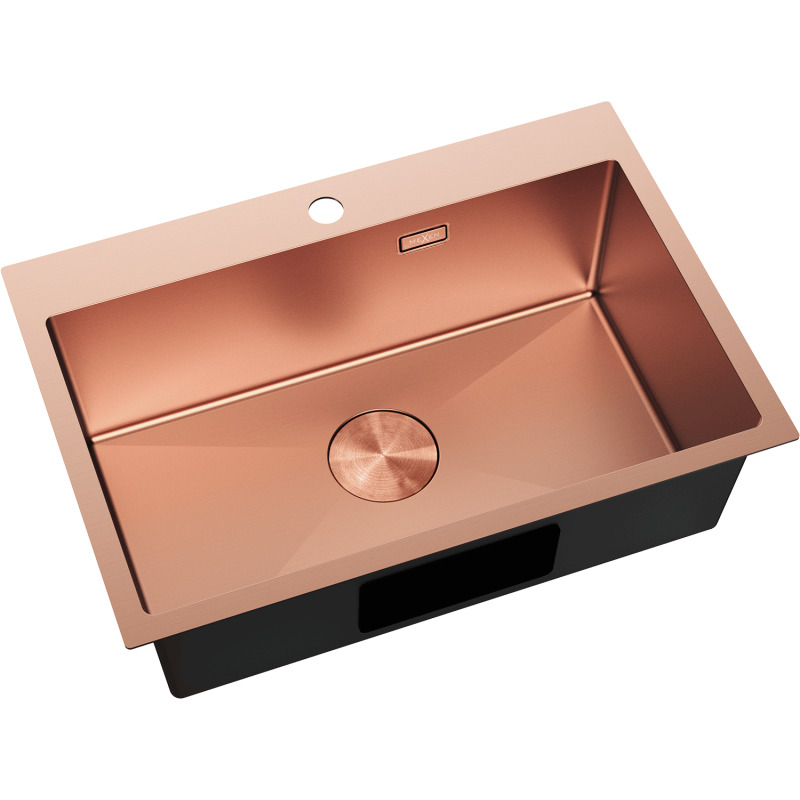 Mexen Solix Edelstahlspüle 1-becken 650 x 450 mm, Kupfer - 6403651000-65