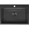 Mexen Solix Edelstahlspüle 1-beckig 650 x 450 mm, schwarz HC - 6403651000-70HC