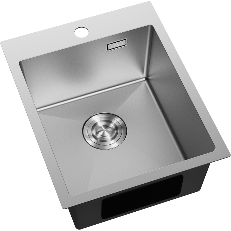 Mexen Solix Edelstahlspüle 1-Becken 400 x 500 mm, Inox - 6406401000-01