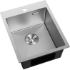 Mexen Solix Edelstahlspüle 1-Becken 400 x 500 mm, Inox - 6406401000-01