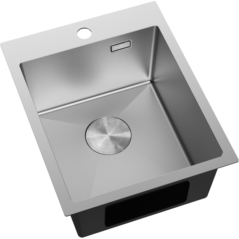Mexen Solix Edelstahlspüle 1-Becken 400 x 500 mm, Inox - 6406401000-01
