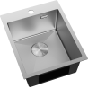 Mexen Solix Edelstahlspüle 1-Becken 400 x 500 mm, Inox - 6406401000-01