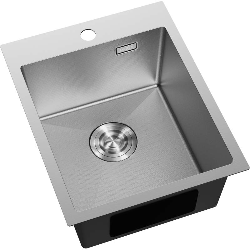 Mexen Solix Edelstahlspüle 1-Becken 400 x 500 mm, Inox HC - 6406401000-01HC