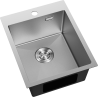 Mexen Solix Edelstahlspüle 1-Becken 400 x 500 mm, Inox HC - 6406401000-01HC