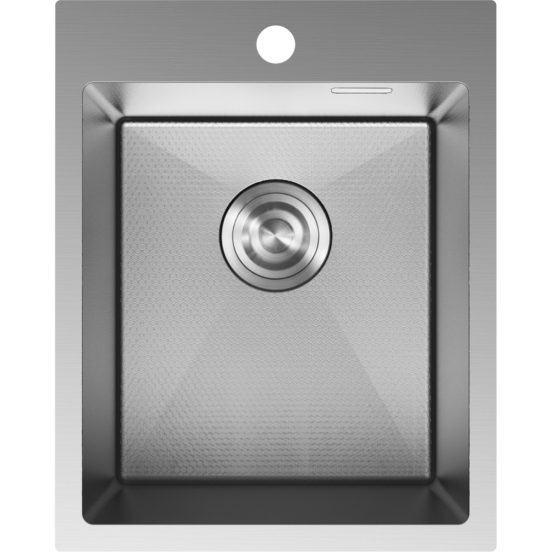 Mexen Solix Edelstahlspüle 1-Becken 400 x 500 mm, Inox HC - 6406401000-01HC