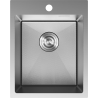 Mexen Solix Edelstahlspüle 1-Becken 400 x 500 mm, Inox HC - 6406401000-01HC