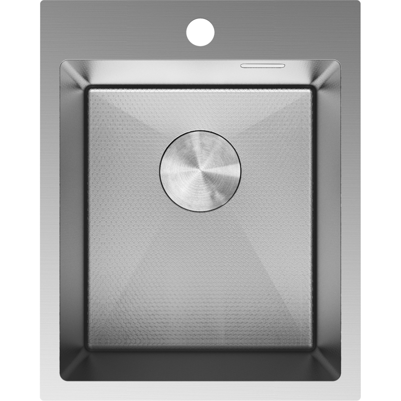 Mexen Solix Edelstahlspüle 1-Becken 400 x 500 mm, Inox HC - 6406401000-01HC