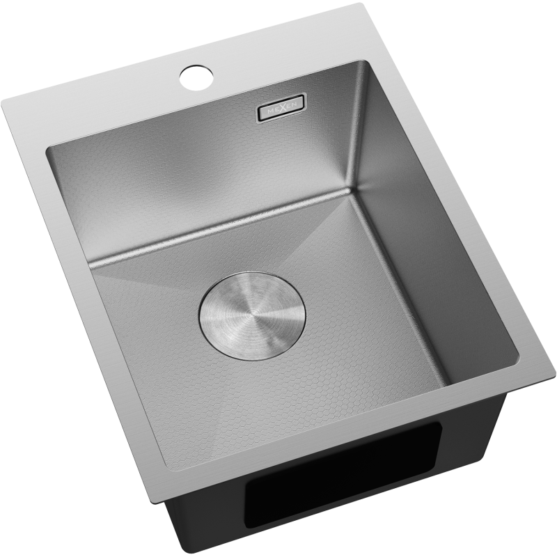Mexen Solix Edelstahlspüle 1-Becken 400 x 500 mm, Inox HC - 6406401000-01HC