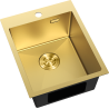 Mexen Solix Edelstahlspüle 1-beckig 400 x 500 mm, gold - 6406401000-55