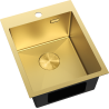 Mexen Solix Edelstahlspüle 1-beckig 400 x 500 mm, gold - 6406401000-55