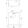 Mexen Solix Edelstahlspüle 1-Becken 400 x 500 mm, gold HC - 6406401000-55HC