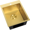 Mexen Solix Edelstahlspüle 1-Becken 400 x 500 mm, gold HC - 6406401000-55HC