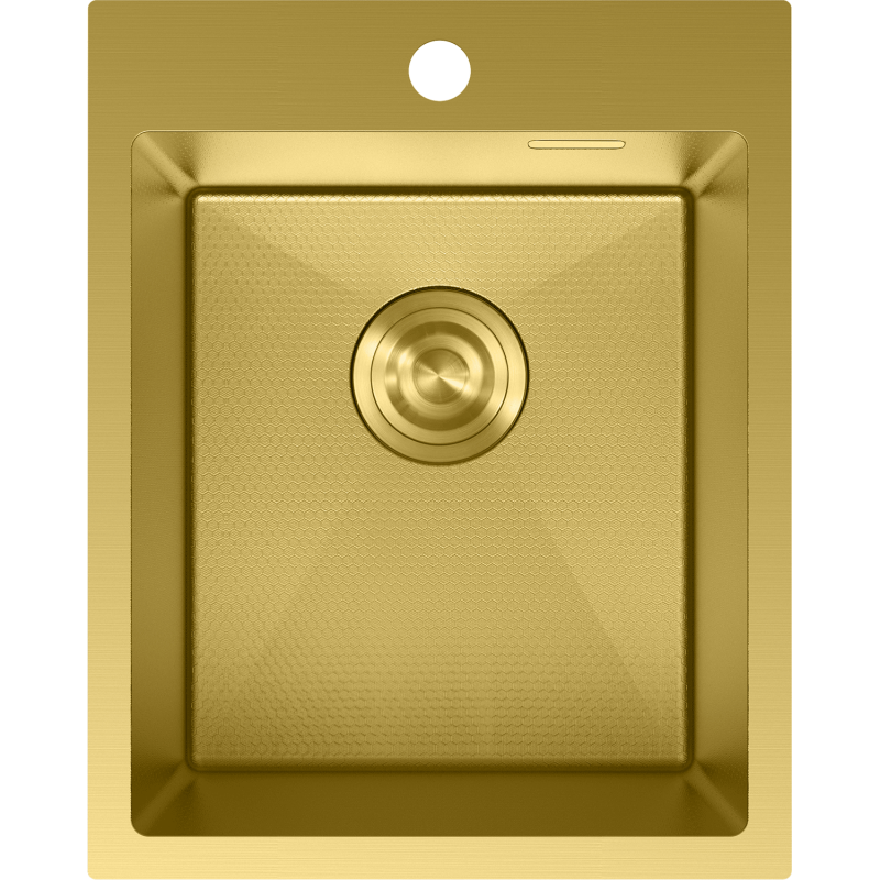 Mexen Solix Edelstahlspüle 1-Becken 400 x 500 mm, gold HC - 6406401000-55HC