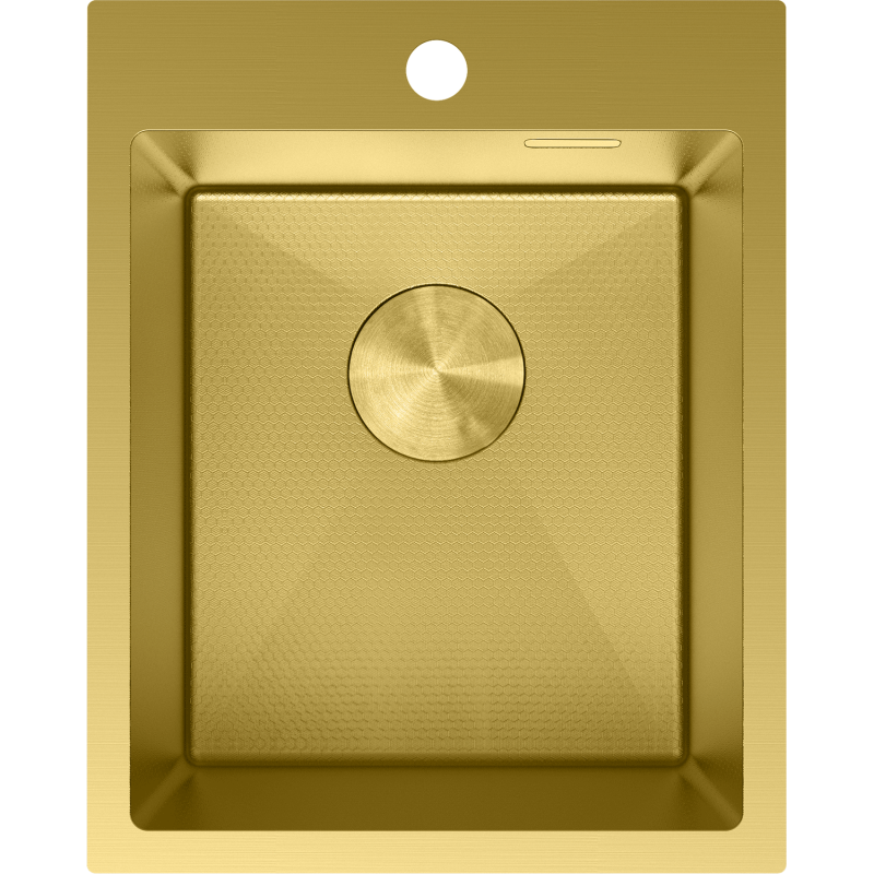 Mexen Solix Edelstahlspüle 1-Becken 400 x 500 mm, gold HC - 6406401000-55HC