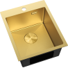 Mexen Solix Edelstahlspüle 1-Becken 400 x 500 mm, gold HC - 6406401000-55HC