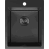 Mexen Solix Edelstahlspüle 1-beckig 400 x 500 mm, schwarz HC - 6406401000-70HC