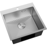 Mexen Solix Edelstahlspüle 1-Becken 500 x 500 mm, Inox - 6407501000-01