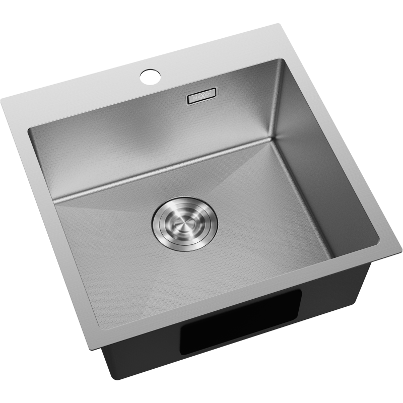 Mexen Solix Edelstahlspüle 1-becken 500 x 500 mm, Inox HC - 6407501000-01HC