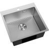 Mexen Solix Edelstahlspüle 1-becken 500 x 500 mm, Inox HC - 6407501000-01HC