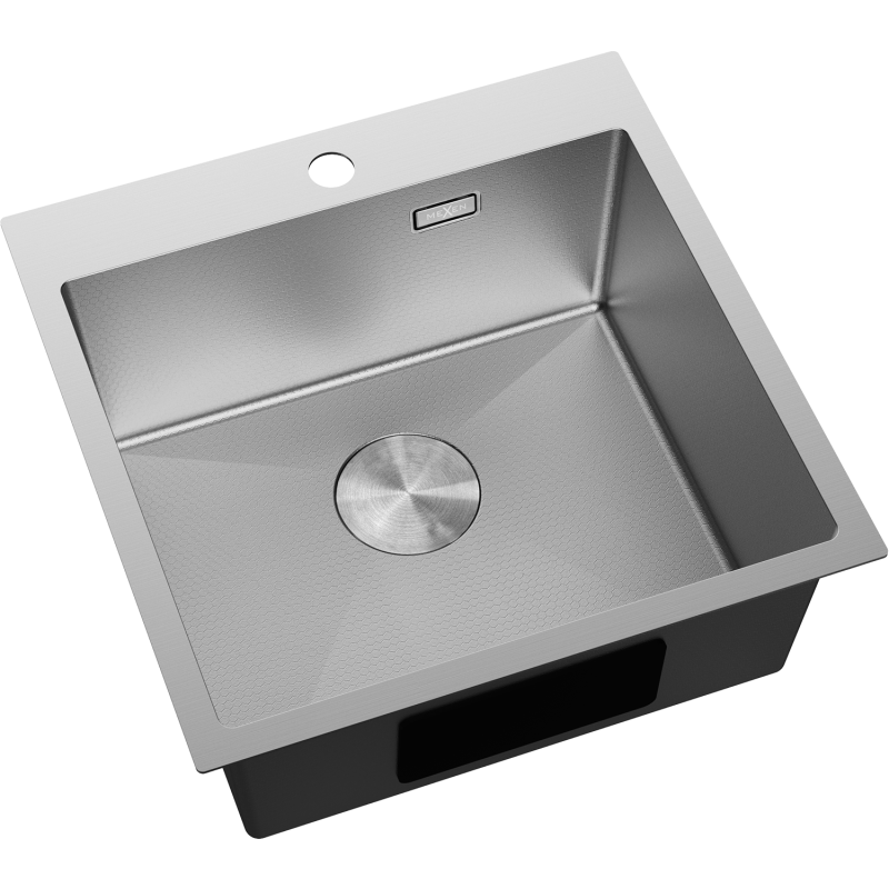 Mexen Solix Edelstahlspüle 1-becken 500 x 500 mm, Inox HC - 6407501000-01HC