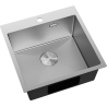 Mexen Solix Edelstahlspüle 1-becken 500 x 500 mm, Inox HC - 6407501000-01HC