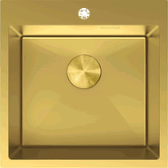 Mexen Solix Edelstahlspüle 1-Becken 500 x 500 mm, gold - 6407501000-55