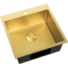 Mexen Solix Stahlspüle 1-Becken 500 x 500 mm, gold HC - 6407501000-55HC