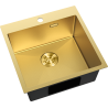 Mexen Solix Stahlspüle 1-Becken 500 x 500 mm, gold HC - 6407501000-55HC