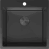 Mexen Solix Edelstahlspüle 1-Becken 500 x 500 mm, schwarz HC - 6407501000-70HC