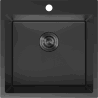 Mexen Solix Edelstahlspüle 1-Becken 500 x 500 mm, schwarz HC - 6407501000-70HC