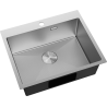 Mexen Solix Edelstahl-Spüle, 1 Becken, 600 x 500 mm, Inox HC - 6408601000-01HC