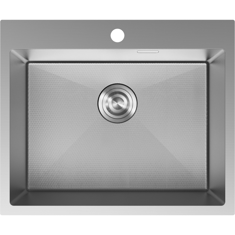 Mexen Solix Edelstahl-Spüle, 1 Becken, 600 x 500 mm, Inox HC - 6408601000-01HC