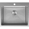 Mexen Solix Edelstahl-Spüle, 1 Becken, 600 x 500 mm, Inox HC - 6408601000-01HC