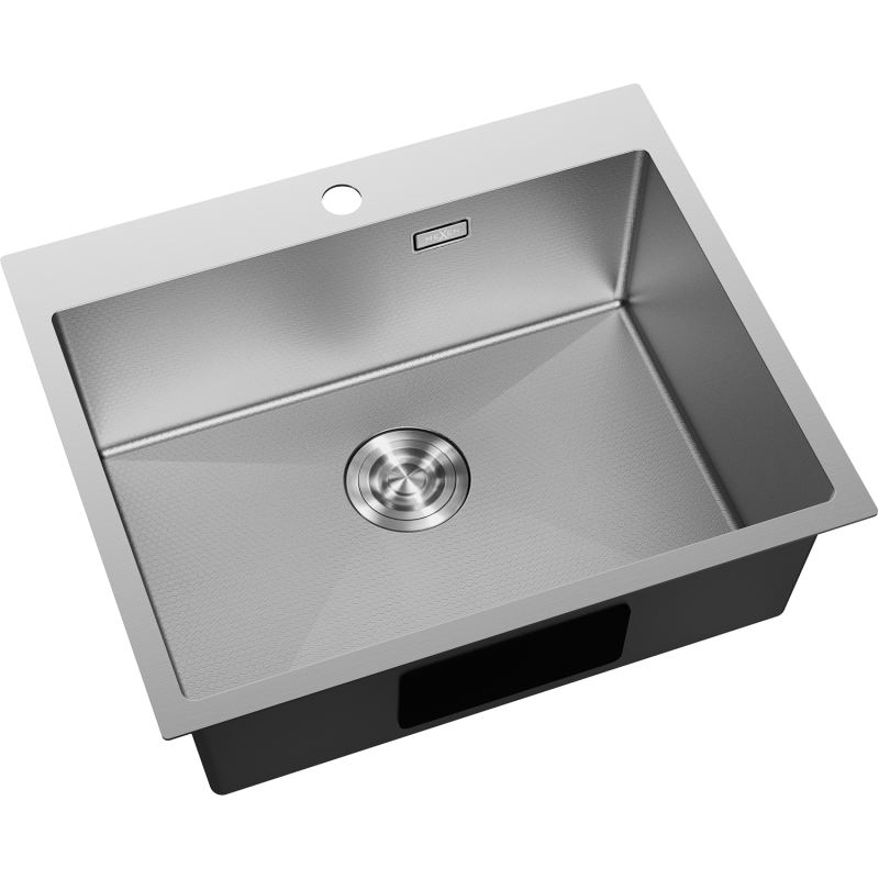 Mexen Solix Edelstahl-Spüle, 1 Becken, 600 x 500 mm, Inox HC - 6408601000-01HC