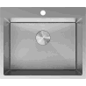 Mexen Solix Edelstahl-Spüle, 1 Becken, 600 x 500 mm, Inox HC - 6408601000-01HC